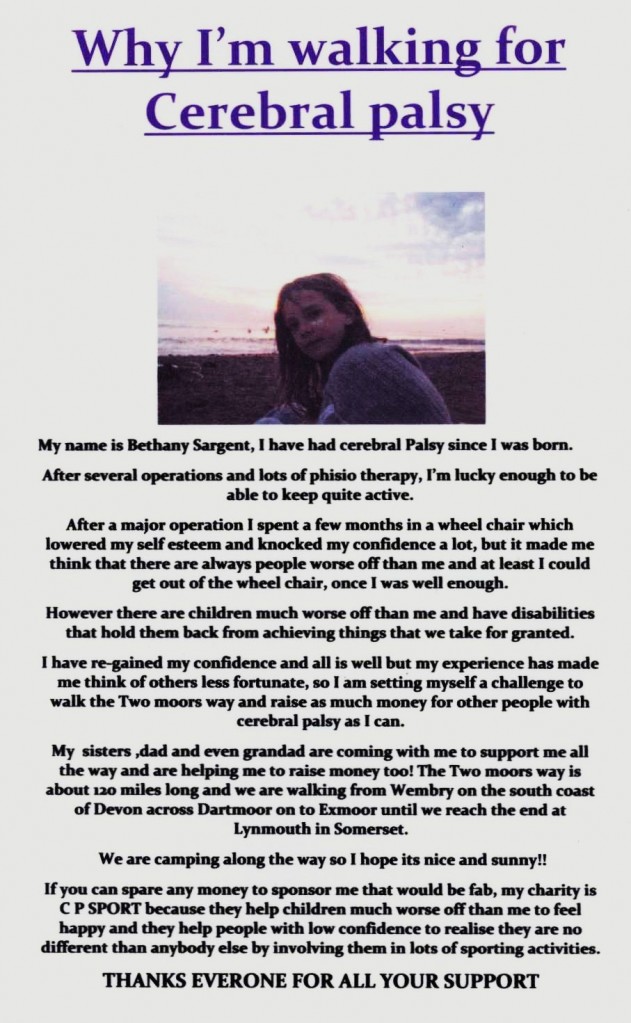 Bethany Sargent Bethany Sargent helping others